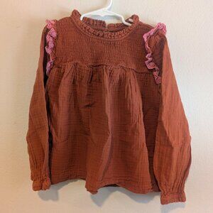 *10/$25* Girl's Cat & Jack Orange Long Sleeve Top - Size 7/8